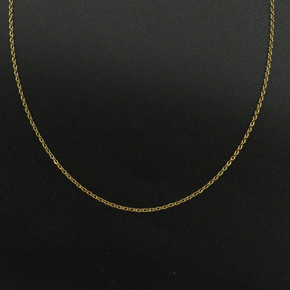 Gold İnce Köstek (Cable) Zincir Çelik Kolye