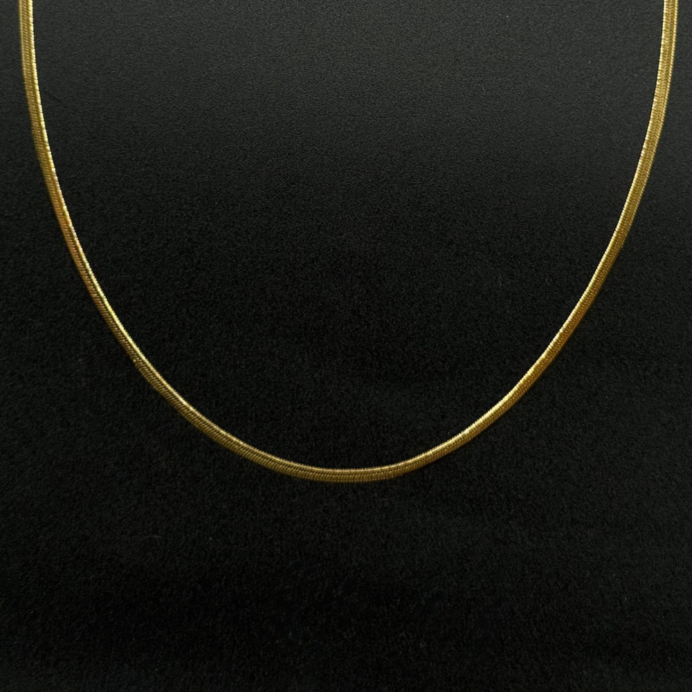 Gold İtalyan Model Yılan (Snake) Zincir Çelik Kolye